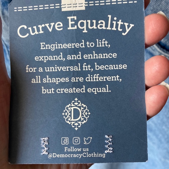 Democracy absolution high rise boyfriend jean slimming panels Denim Jean 14P - Picture 7 of 17